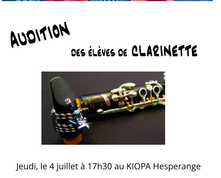 Audition de clarinette