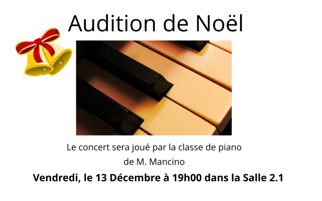 Audition de Noël